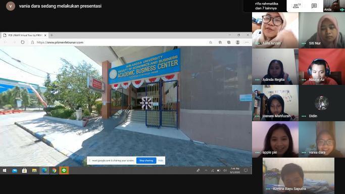 Virtual Tour Mahasiswa Baru Sambang Kampus secara Daring melalui PIKMEN FEB UNAIR